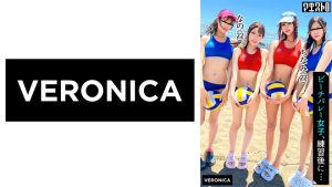 小麦色ボディがエロい！ビーチバレー美少女4人にガンガン中出しした夏の夜【つばき/なな/なの/ちなみ】Ver.なの&ちなみ